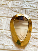 Set of 6 Wall Decorative Mirrors - Brass Small Wall Mirrors