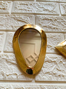 Small Unlacquered Brass Mirror - Small Decorative Wall Mirrors
