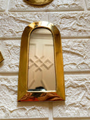Small Unlacquered Brass Mirror - Small Decorative Wall Mirrors