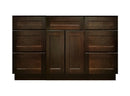 48 Inch Espresso Shaker Single Sink Bathroom Vanity with Drawers