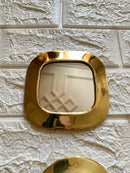 Small Unlacquered Brass Mirror - Small Decorative Mirrors