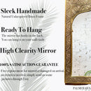 Handmade Moroccan Arch Brass Mirror