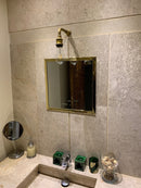 Gold Square Mirror - Unlacquered Brass Mirror