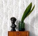 Abstract Wallpaper with a Sketched Grass Motif in Gray - X069