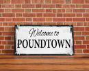 Funny Wedding Gift Welcome To Poundtown Canvas Print, Funny Bedroom Sign, Above The Bed Sign, Crude Humor, Poundtown, Inappropriate Sign