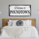 Funny Wedding Gift Welcome To Poundtown Canvas Print, Funny Bedroom Sign, Above The Bed Sign, Crude Humor, Poundtown, Inappropriate Sign