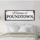 Funny Wedding Gift Welcome To Poundtown Canvas Print, Funny Bedroom Sign, Above The Bed Sign, Crude Humor, Poundtown, Inappropriate Sign