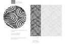 Abstract Wallpaper with Bold Wavy Lines in Black and White - X096