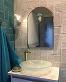 Unlacquered Brass Arch Mirror - Customized Brass Mirror