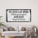If I Lay Here Canvas Print, Bedroom Signs, Above Bed Decor, Wood Signs, Wall art - Canvas Wall Art - Bedroom Wall Decor - Above Bed Signs