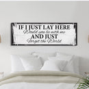 If I Lay Here Canvas Print, Bedroom Signs, Above Bed Decor, Wood Signs, Wall art - Canvas Wall Art - Bedroom Wall Decor - Above Bed Signs