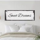 Master bedroom sign for over bed-master bedroom wall decor-wall art bedroom wall sign-sweet dreams canvas print sign, anniversary gift