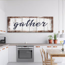 Gather Canvas Sign, Gather Wood Sign, Dining Room Sign, Large Gather Sign, Fall Sign, Gather, Canvas And Wood Signs, Wooden Signs