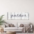 Gather Canvas Sign Gather Sign Large Gather Wood Sign Gather Sign Canvas Wood Dining Room Signs Dining Room Wall Decor Thanksgiving Signs