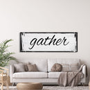 Gather Canvas Sign Gather Sign Large Gather Wood Sign Gather Sign Canvas Wood Dining Room Signs Dining Room Wall Decor Thanksgiving Signs