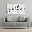 Gather Canvas Sign Gather Sign Large Gather Wood Sign Gather Sign Canvas Wood Dining Room Signs Dining Room Wall Decor Thanksgiving Signs
