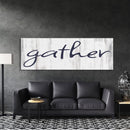 Gather Canvas Sign Gather Sign Large Gather Wood Sign Gather Sign Canvas Wood Dining Room Signs Dining Room Wall Decor Thanksgiving Signs