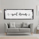 sweet dreams sign, bedroom wall decor, canvas print,  master bedroom decor, canvas framed sign, bedroom wall art, master bedroom sign