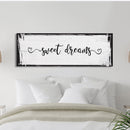 sweet dreams sign, bedroom wall decor, canvas print,  master bedroom decor, canvas framed sign, bedroom wall art, master bedroom sign