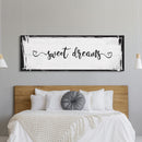 sweet dreams sign, bedroom wall decor, canvas print,  master bedroom decor, canvas framed sign, bedroom wall art, master bedroom sign