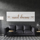 Sweet Dreams Sign, Large Bedroom Wall Decor over the Bed, Farmhouse Decor, Wall Art Decor, Canvas Print, Bedroom Wall Decor, guest room
