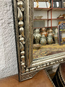 Handcrafted Silver Arch Mirror - Moroccan Antique Wall Mirror