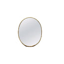 Brass Oval Mirror - Handmade Gold Bedroom Mirror