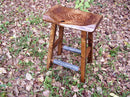 FREE SHIPPING, Counter Height Stool, Live Edge Stool, Reclaimed Wood Bar Stools, Oak Bar Stools, Dining Stools