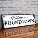 Funny Wedding Gift Welcome To Poundtown Canvas Print, Funny Bedroom Sign, Above The Bed Sign, Crude Humor, Poundtown, Inappropriate Sign