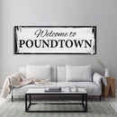 Funny Wedding Gift Welcome To Poundtown Canvas Print, Funny Bedroom Sign, Above The Bed Sign, Crude Humor, Poundtown, Inappropriate Sign