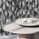 Abstract Wallpaper with Painterly Brushstrokes in Gray and Black - X113