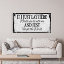 If I Lay Here Canvas Print, Bedroom Signs, Above Bed Decor, Wood Signs, Wall art - Canvas Wall Art - Bedroom Wall Decor - Above Bed Signs