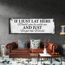 If I Lay Here Canvas Print, Bedroom Signs, Above Bed Decor, Wood Signs, Wall art - Canvas Wall Art - Bedroom Wall Decor - Above Bed Signs