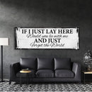 If I Lay Here Canvas Print, Bedroom Signs, Above Bed Decor, Wood Signs, Wall art - Canvas Wall Art - Bedroom Wall Decor - Above Bed Signs
