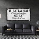 If I Lay Here Canvas Print, Bedroom Signs, Above Bed Decor, Wood Signs, Wall art - Canvas Wall Art - Bedroom Wall Decor - Above Bed Signs