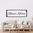 Custom Canvas Sign for Kitchen, Nana's Kitchen Canvas Sign, Personalized Kitchen Signs, Nana Mothers Day Gift, Custom Kitchen Sign Wall Deco
