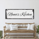 Custom Canvas Sign for Kitchen, Nana's Kitchen Canvas Sign, Personalized Kitchen Signs, Nana Mothers Day Gift, Custom Kitchen Sign Wall Deco