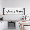 Custom Canvas Sign for Kitchen, Nana's Kitchen Canvas Sign, Personalized Kitchen Signs, Nana Mothers Day Gift, Custom Kitchen Sign Wall Deco