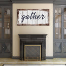 Gather Canvas Sign, Gather Wood Sign, Dining Room Sign, Large Gather Sign, Fall Sign, Gather, Canvas And Wood Signs, Wooden Signs