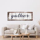 Gather Canvas Sign, Gather Wood Sign, Dining Room Sign, Large Gather Sign, Fall Sign, Gather, Canvas And Wood Signs, Wooden Signs
