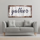 Gather Canvas Sign, Gather Wood Sign, Dining Room Sign, Large Gather Sign, Fall Sign, Gather, Canvas And Wood Signs, Wooden Signs