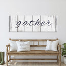 Gather Canvas Sign Gather Sign Large Gather Wood Sign Gather Sign Canvas Wood Dining Room Signs Dining Room Wall Decor Thanksgiving Signs