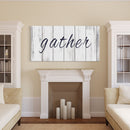 Gather Canvas Sign Gather Sign Large Gather Wood Sign Gather Sign Canvas Wood Dining Room Signs Dining Room Wall Decor Thanksgiving Signs