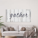 Gather Canvas Sign Gather Sign Large Gather Wood Sign Gather Sign Canvas Wood Dining Room Signs Dining Room Wall Decor Thanksgiving Signs