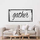 Gather Canvas Sign Gather Sign Large Gather Wood Sign Gather Sign Canvas Wood Dining Room Signs Dining Room Wall Decor Thanksgiving Signs