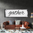 Gather Canvas Sign Gather Sign Large Gather Wood Sign Gather Sign Canvas Wood Dining Room Signs Dining Room Wall Decor Thanksgiving Signs