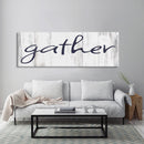 Gather Canvas Sign Gather Sign Large Gather Wood Sign Gather Sign Canvas Wood Dining Room Signs Dining Room Wall Decor Thanksgiving Signs