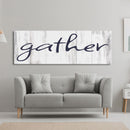 Gather Canvas Sign Gather Sign Large Gather Wood Sign Gather Sign Canvas Wood Dining Room Signs Dining Room Wall Decor Thanksgiving Signs