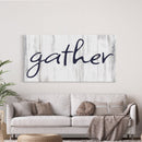 Gather Canvas Sign Gather Sign Large Gather Wood Sign Gather Sign Canvas Wood Dining Room Signs Dining Room Wall Decor Thanksgiving Signs