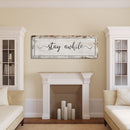 Stay awhile sign, Stay Awhile Canvas Print, Living Room Signs, Living room wall decor, Entryway Wood sign, wooden signs, guest room art